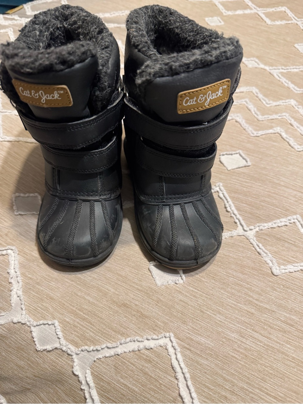 Target Cat & Jack Black Kids Insulated Snow Boots
